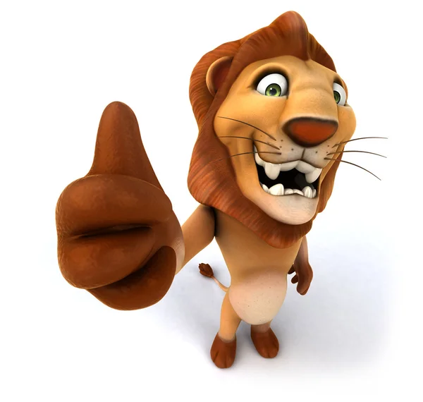 Fun cartoon lion — Stock Photo, Image