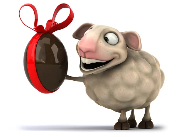 Diversão dos desenhos animados ovelhas — Fotografia de Stock