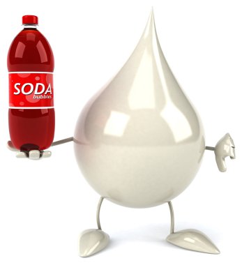 Eğlenceli çizgi film süt damla