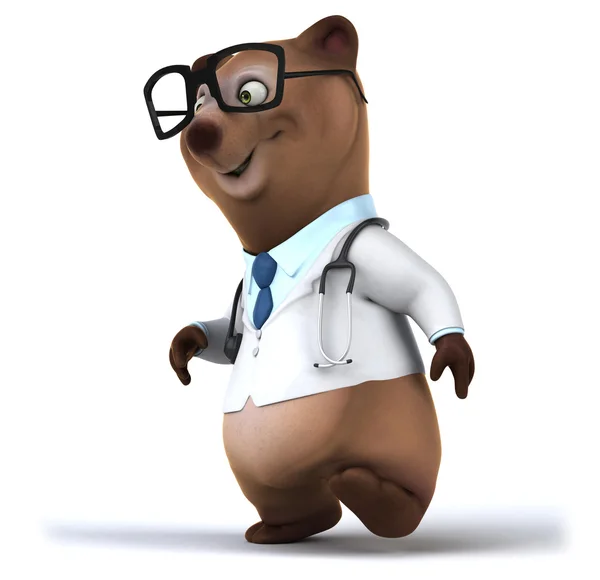 Fun bear  doctor — Stock Photo, Image