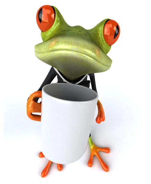 Fun cartoon frog — Stock Photo, Image