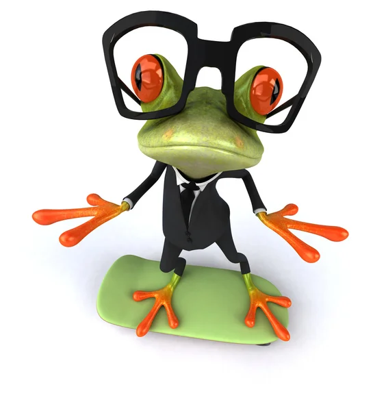 Spaß Cartoon-Frosch — Stockfoto