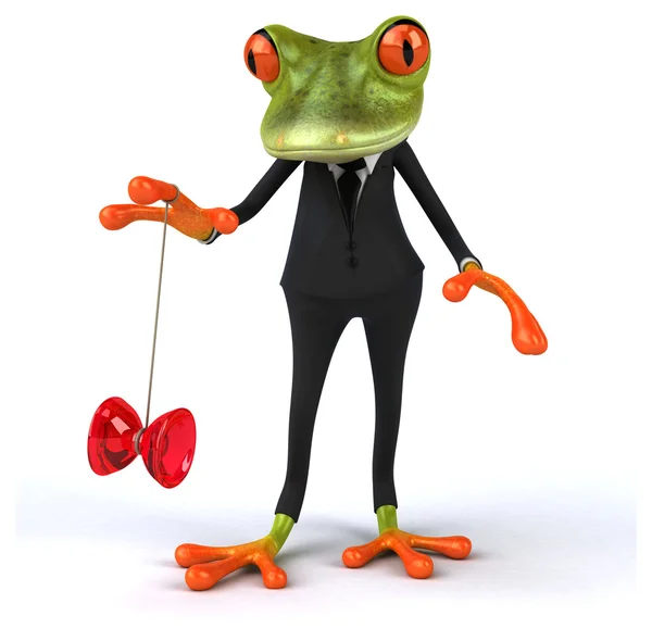 Fun cartoon frog — Stock Photo, Image