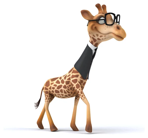 Divertente giraffa in abito — Foto Stock