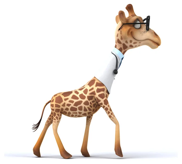 Divertido médico jirafa — Foto de Stock