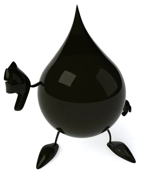 Cartoon Oil Drop — Stock Photo, Image