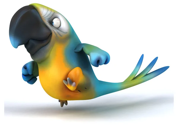 Leuke cartoon parrot — Stockfoto