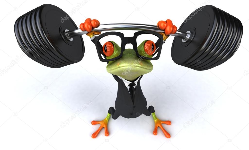 Frog with weights