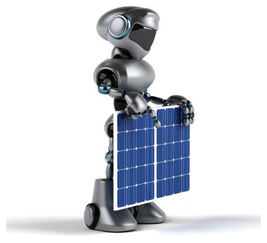 Eğlenceli çizgi film robot