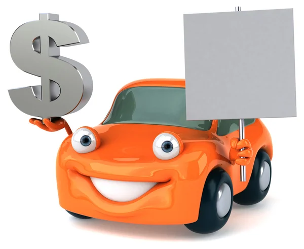 Fun cartoon car — Stock Photo, Image