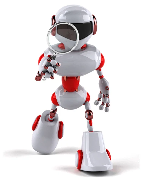 Divertente robot cartone animato — Foto Stock