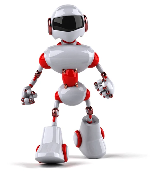 Divertente robot cartone animato — Foto Stock