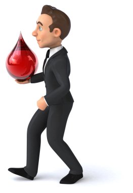 Eğlenceli karikatür işadamı