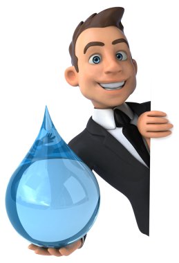 Eğlenceli karikatür işadamı