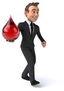 Eğlenceli karikatür işadamı