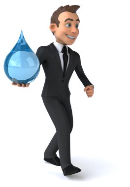 Eğlenceli karikatür işadamı