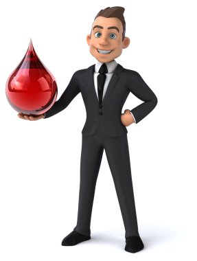 Eğlenceli karikatür işadamı