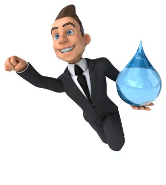 Eğlenceli karikatür işadamı