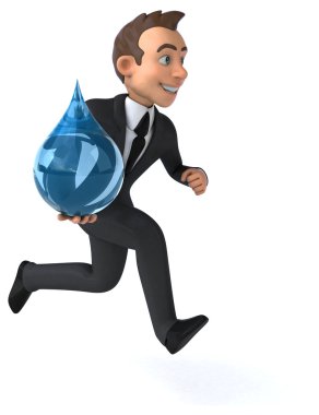 Eğlenceli karikatür işadamı