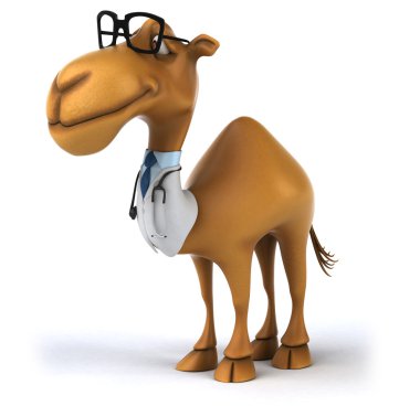 Eğlenceli çizgi film deve