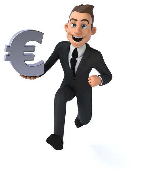 Fun cartoon businessman — Stock Photo, Image