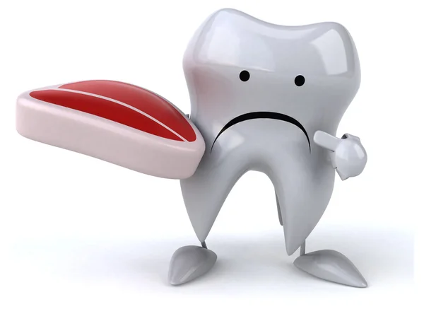 Fun cartoon tooth — Stock Photo, Image