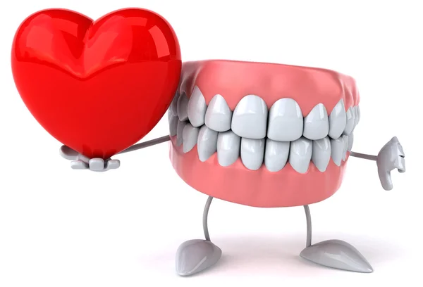 Fun cartoon teeth — Stock Photo, Image