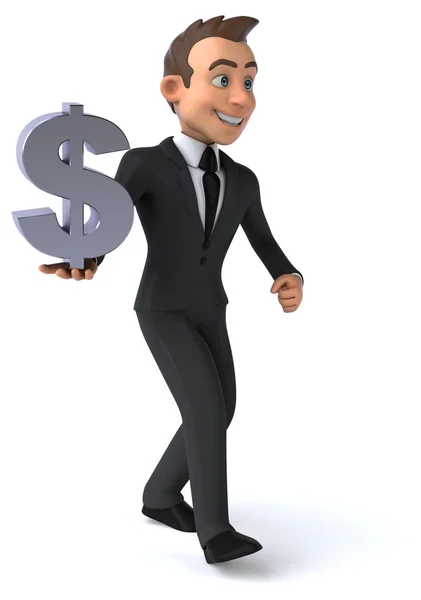 Fun cartoon businessman — Stock Photo, Image