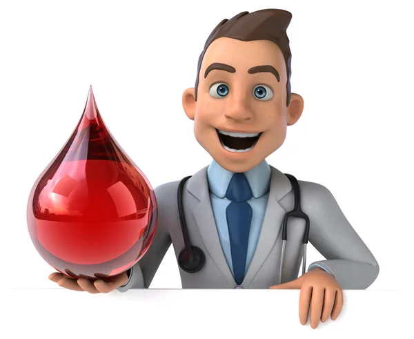 Fun cartoon doctor — Stock Photo, Image