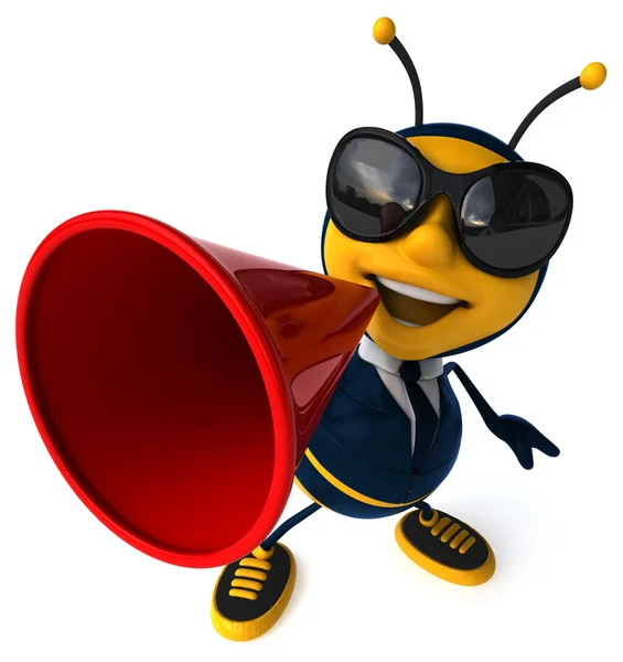 Leuke cartoon bee — Stockfoto