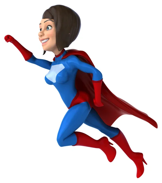 Fun female superhero — Stock Photo, Image