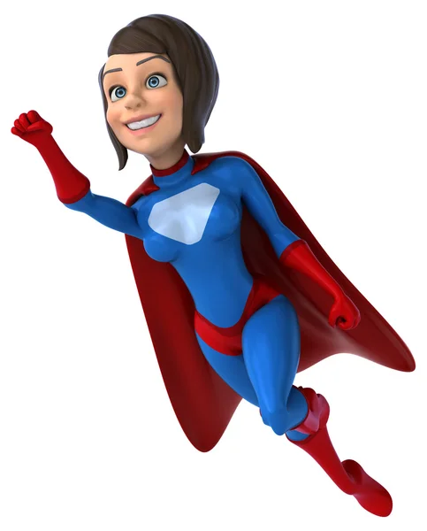 Fun female superhero — Stock Photo, Image