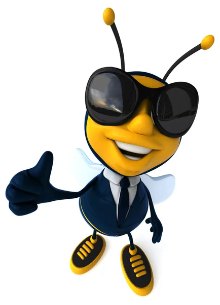 Fun cartoon bee — Stock Photo, Image