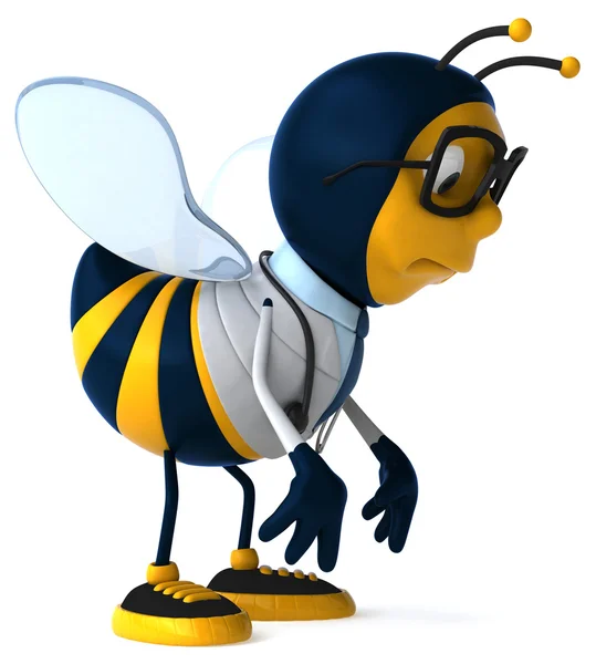 Leuke cartoon bee — Stockfoto