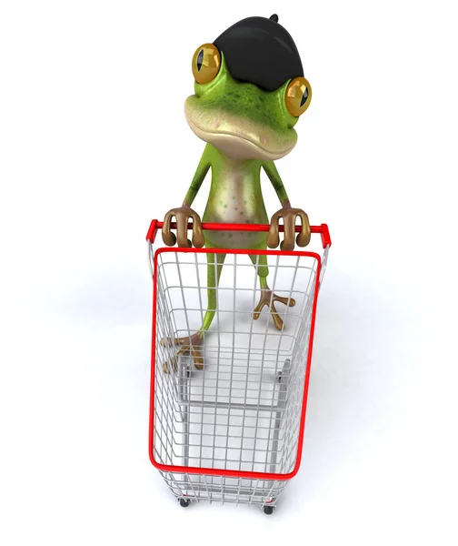 Fun cartoon frog — Stock Photo, Image