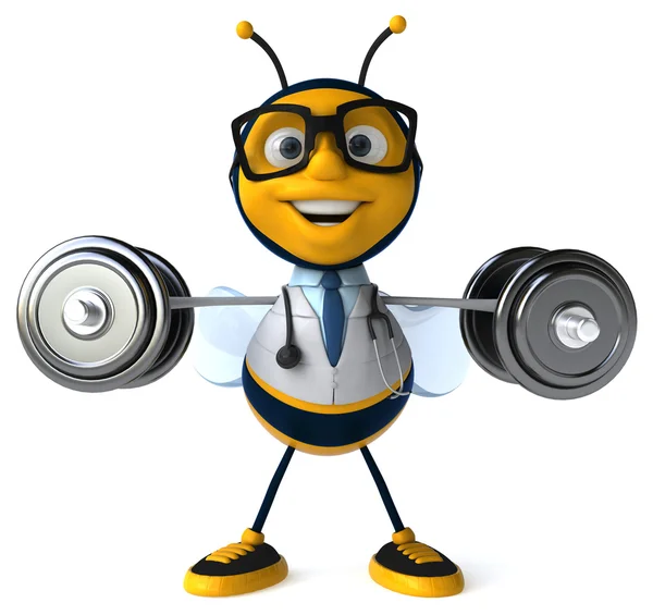 Leuke cartoon bee — Stockfoto