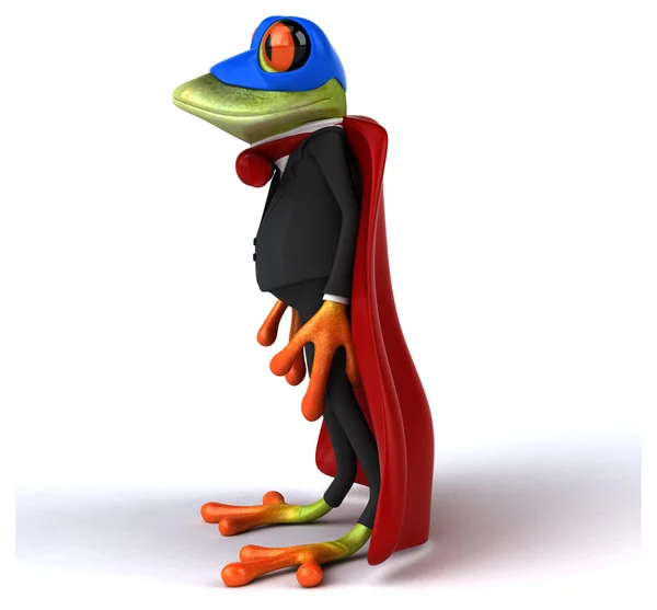 Fun grenouille dessin animé — Photo