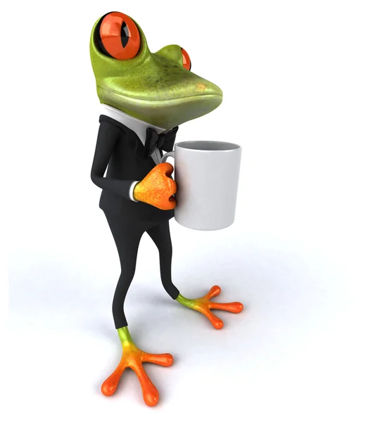 Fun cartoon frog — Stock Photo, Image