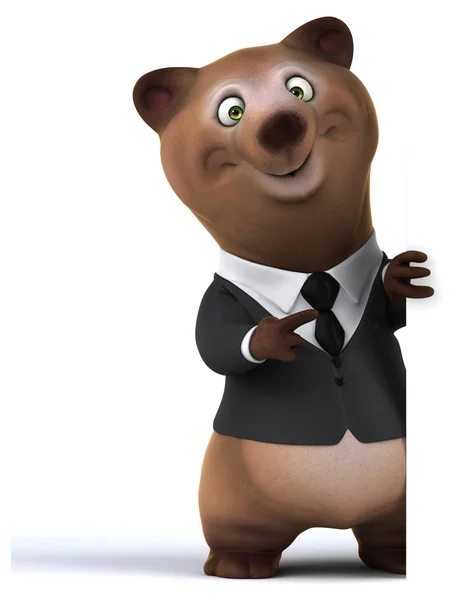 Fun cartoon bear — Stock Photo, Image