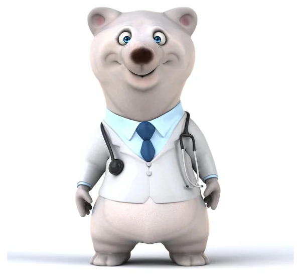 Fun bear doctor — Stock Photo, Image