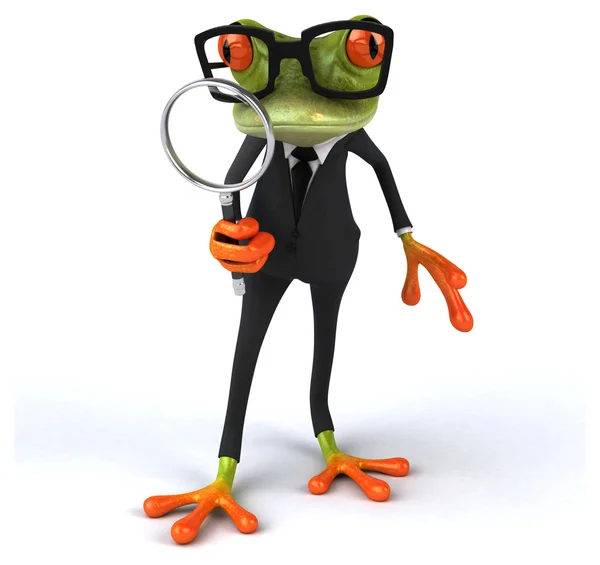 Fun cartoon frog — Stock Photo, Image