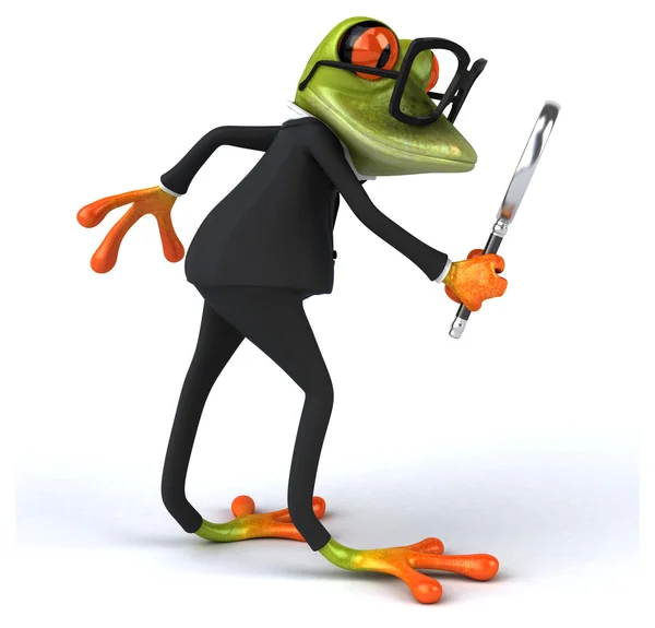 Fun cartoon frog — Stock Photo, Image