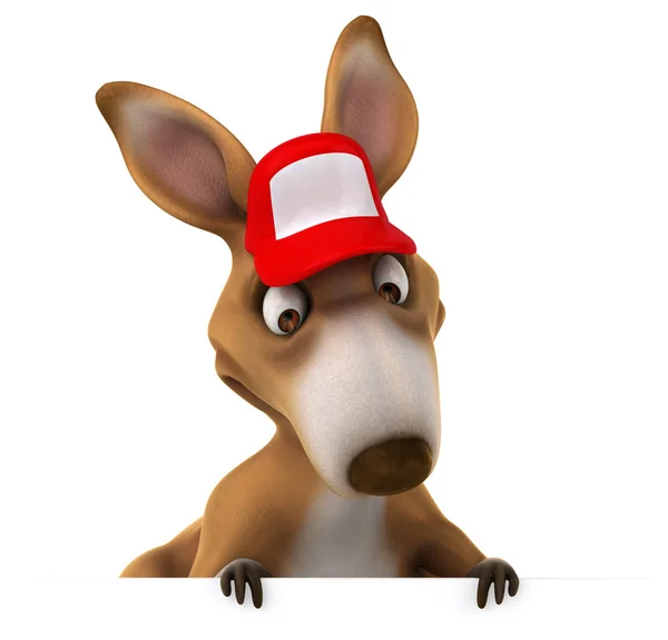 Fun cartoon kangaroo — Stock Photo, Image