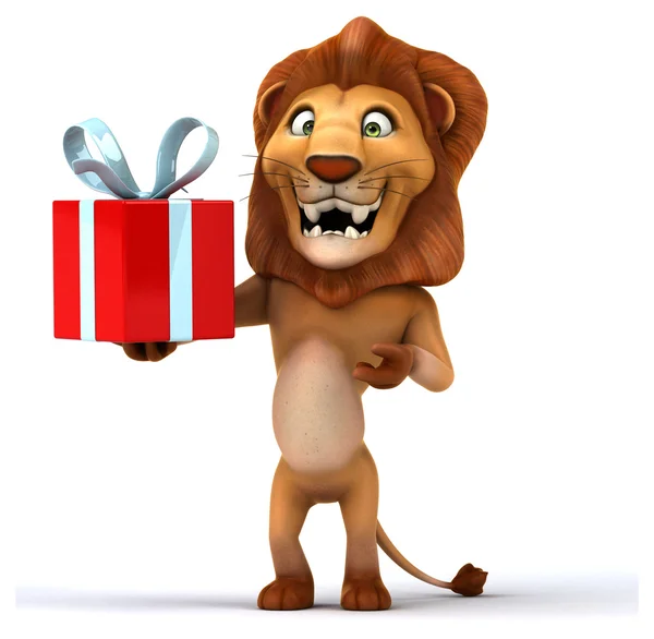 Divertido león de dibujos animados —  Fotos de Stock