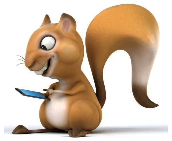 Wiewiórka zabawa kreskówki — Zdjęcie stockowe