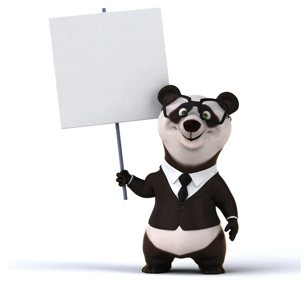 Roliga tecknade panda — Stockfoto