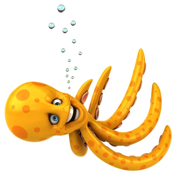 Fun cartoon octopus — Stock Photo, Image