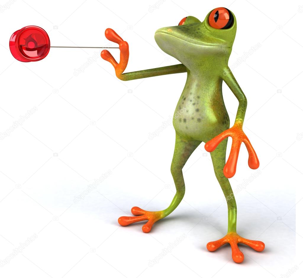 Fun cartoon frog