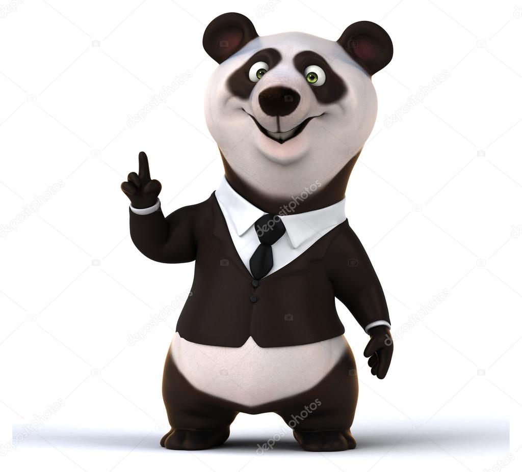 Fun cartoon panda