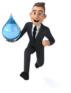 Eğlenceli çizgi film adam